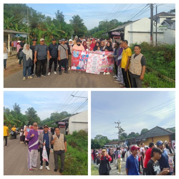Kades Air Anyir Lepas Peserta Jalan Sehat Peringatan HUT RI ke-80