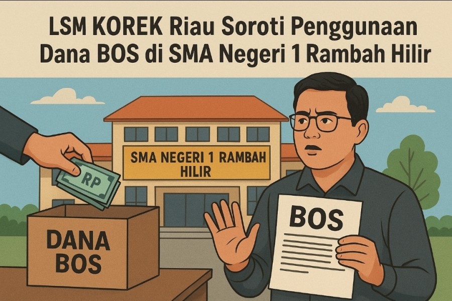 LSM KOREK Riau Soroti Penggunaan Dana BOS di SMA Negeri 1 Rambah Hilir