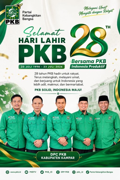 Bupati Ahmad Yuzar Resmi Nakhodai DPC PKB Kabupaten Kampar dan siap lebarkan sayap PKB di Kampar