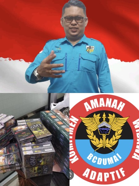 Soal Dugaan Penyimpangan Penanganan Barang Sitaan Rokok Ilegal di Bea Cukai Dumai, Ketua KNPI Riau Tegaskan Hal ini