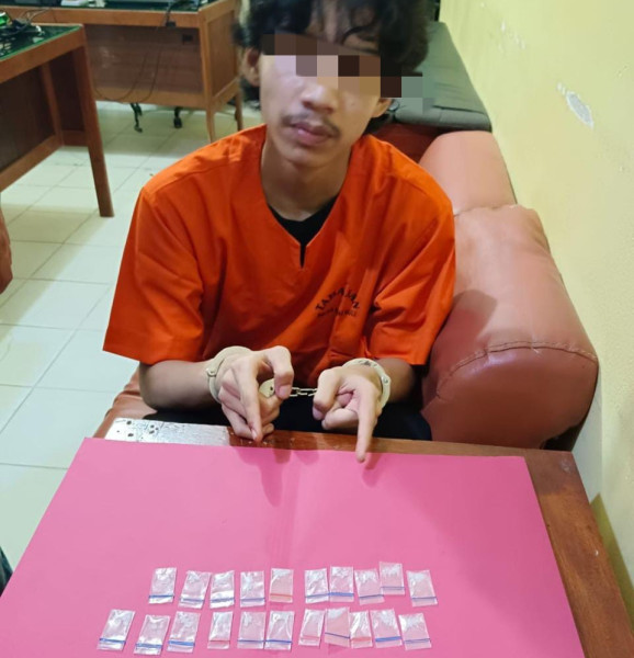 Polsek Siak Hulu Ringkus Pengedar Narkoba, 22 Paket Sabu Siap Edar Disita