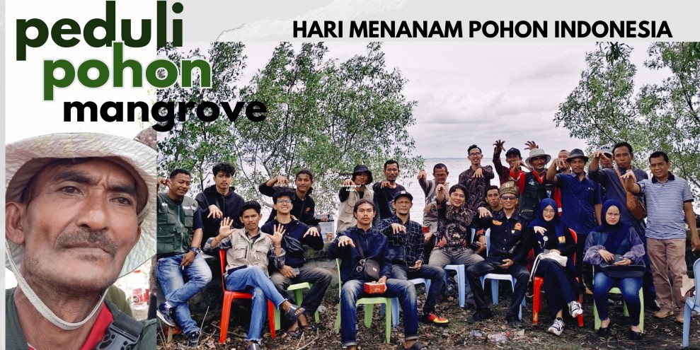 Berita: Jaringan Mangrove Bukit Batu Sukseskan Hari Menanam Pohon Indonesia di Pantai Quari Pulai Bungkuk
