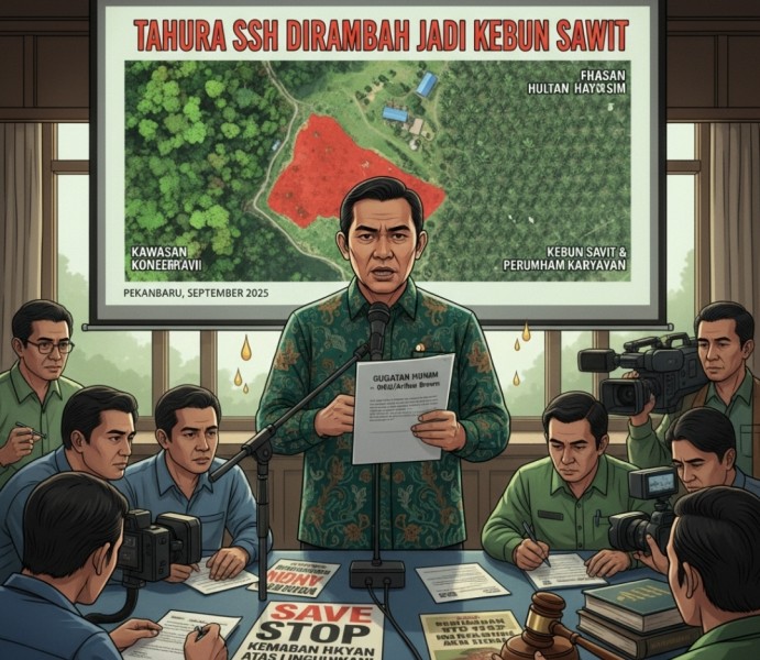 Aktivis Lingkungan Gugat Lagi POKUI/Arthur Brown, Diduga Kuasai 160 Hektar Kawasan TAHURA SSH Jadi Kebun Sawit