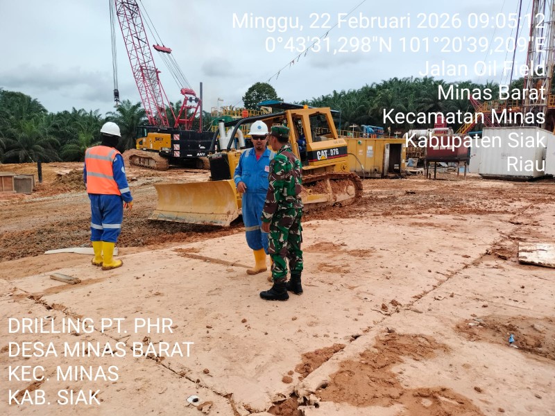 Sertu Joko Purnomo Laksanakan Patroli di Dua Lokasi Drilling Minas, Situasi Aman dan Terkendali