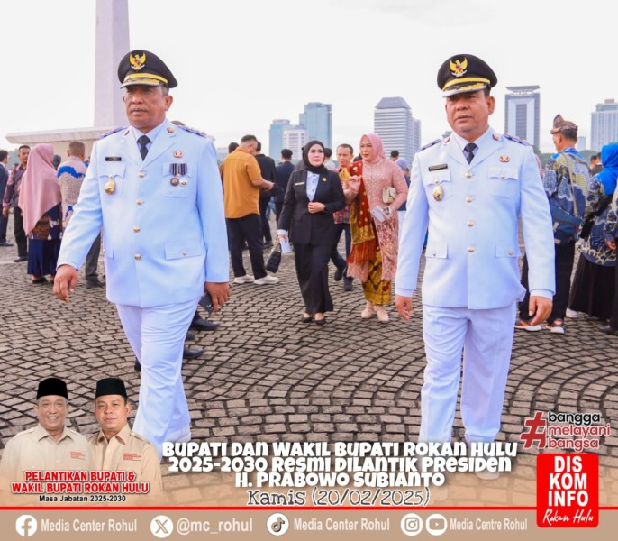 Bupati Dan Wakil Bupati Rokan Hulu 2025-2030 Resmi Dilantik Presiden RI
