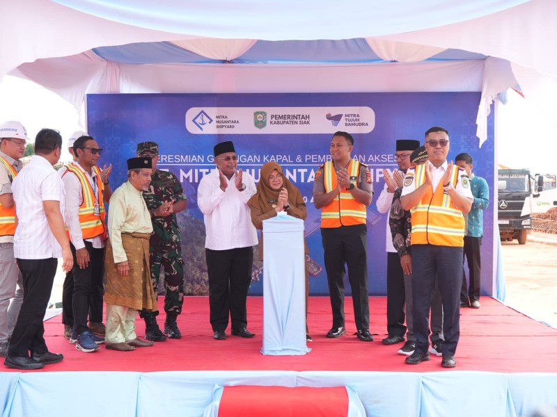 Bupati Afni Resmikan Galangan Kapal MNS di KITB, Dorong Geliat Ekonomi Maritim