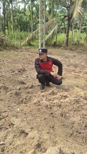 Lahan Jagung Pipil Kuartal II Mulai Disiapkan di Minas Jaya, Polsek Minas Lakukan Pengecekan Lapangan