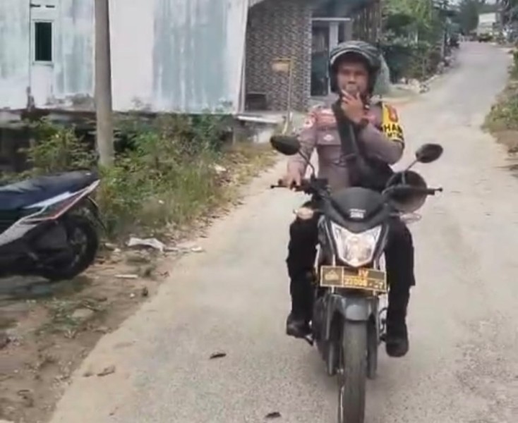 Cegah Karhutla, Polsek Minas Gencarkan Himbauan Larangan Membakar Hutan Dan Lahan Lewat TOA Kepada Masyarakat