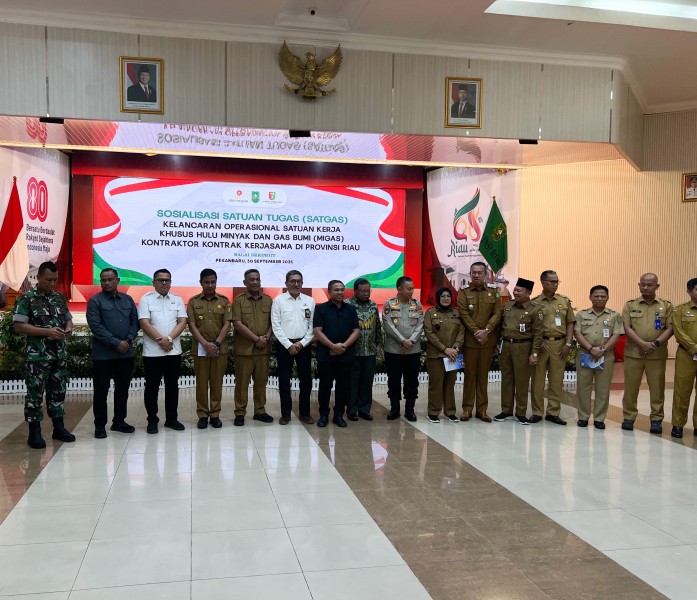Bupati Rohul Anton Hadiri Sosialisasi Satgas Kelancaran Operasional Hulu Migas Riau