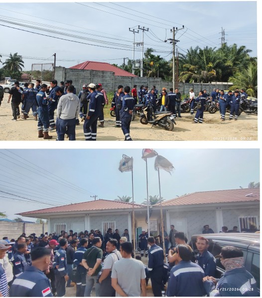 Aksi Damai Karyawan PT Vadhana DURI Tuntuk Hak Normatif, Akan Ada Jilid II