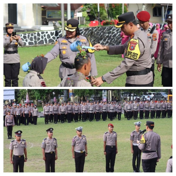 48 Anggota Polres Bangka Naik Pangkat, Momen Haru di Hari Bhayangkara