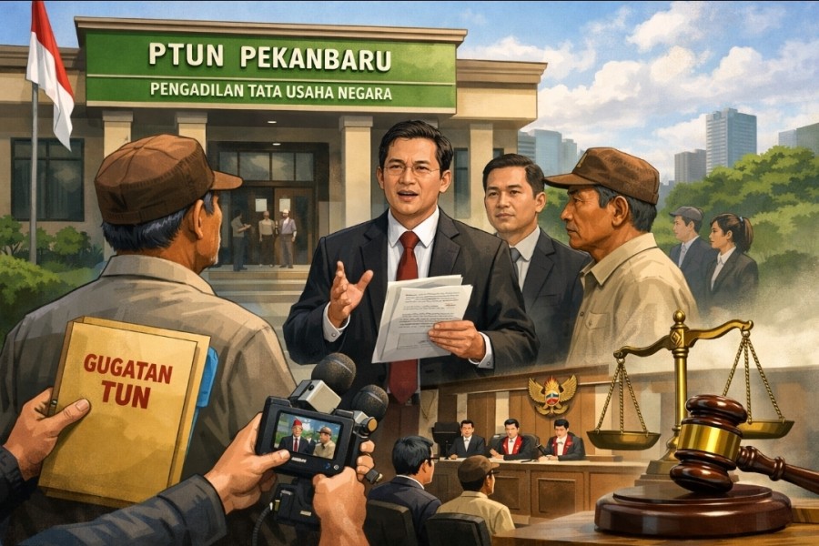 Gugatan TUN Didaftarkan ke PTUN Pekanbaru, Warga Rokan Hulu Minta Keadilan Administratif