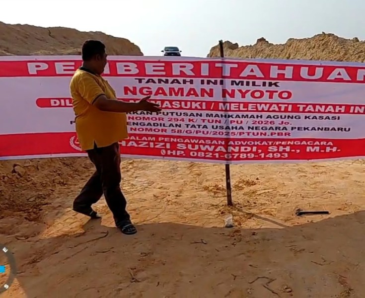 Kasasi Ditolak Mahkamah Agung, Gubernur Riau Diminta Patuhi Putusan MA dalam Sengketa Lahan Ngaman Nyoto