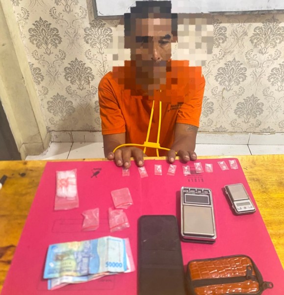 Sat Narkoba Polres Siak Ringkus Bandar Sabu di Minas Barat