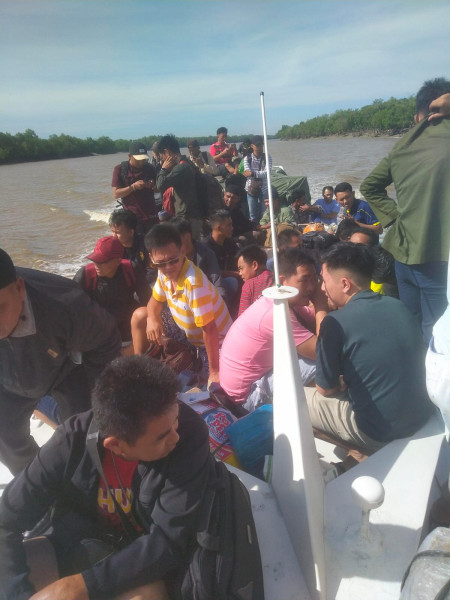 Kapal Penumpang Sabar Jaya Rohil Diduga Angkut Penumpang Melebihi Kapasitas
