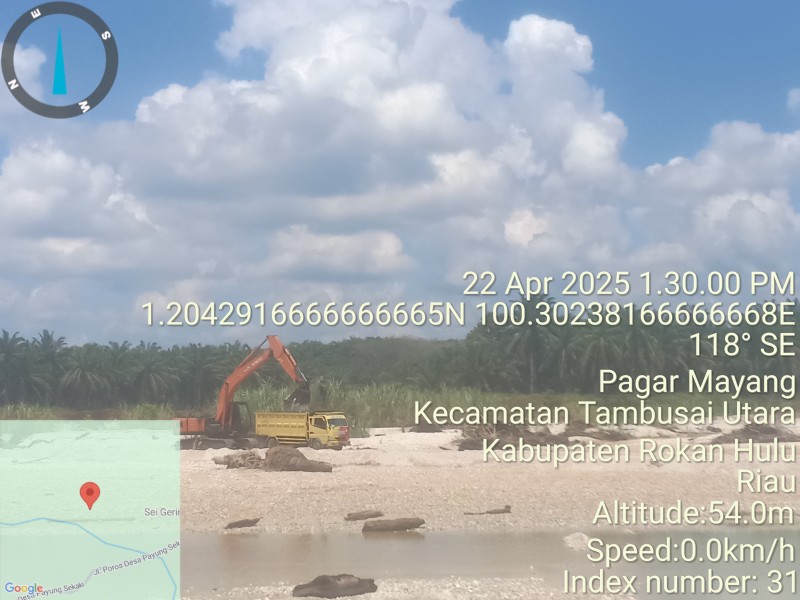 Maraknya Galian C Ilegal di Tambusai Utara: Aparat Terkesan Lepas Tangan!!!