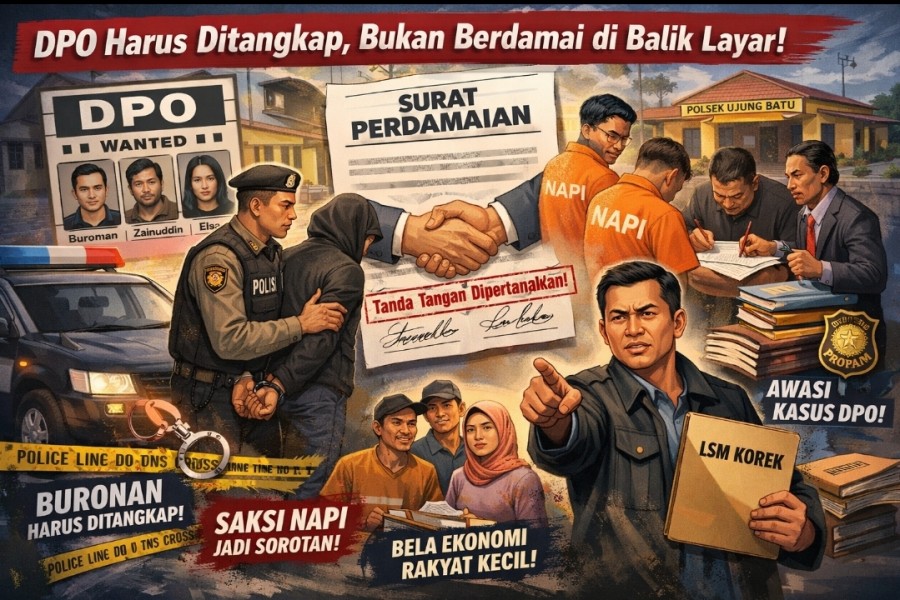 LSM KOREK Riau Soroti Kejanggalan Surat Perdamaian Kasus Pemerasan: DPO Harus Ditangkap, Bukan Berdamai di Balik Layar!