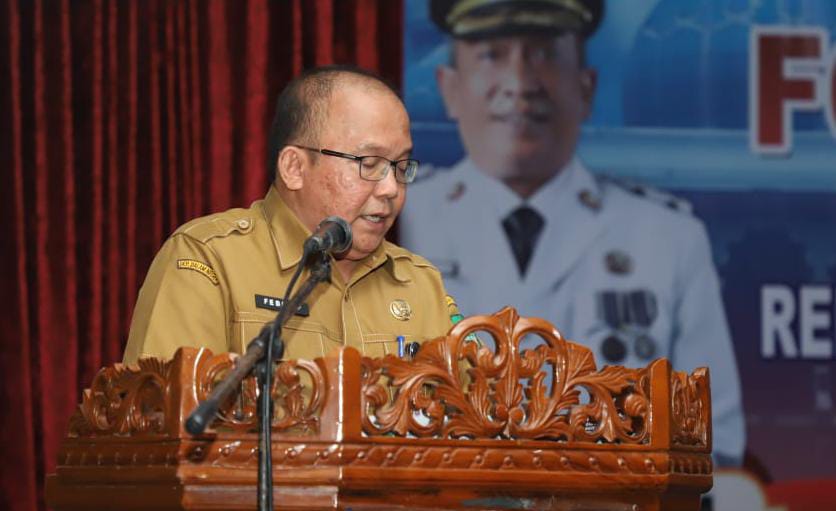 Wabup H. Syafaruddin Poti, S.H, M.M Buka Forum Komunikasi Publik RPJMD Rohul 2025-2029