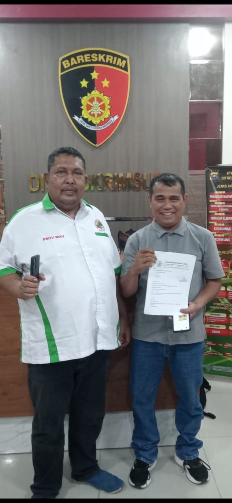 Yayasan Mapelhut Jaya Laporkan Dugaan Peron Sawit Ilegal ke Tipiter Polda Riau