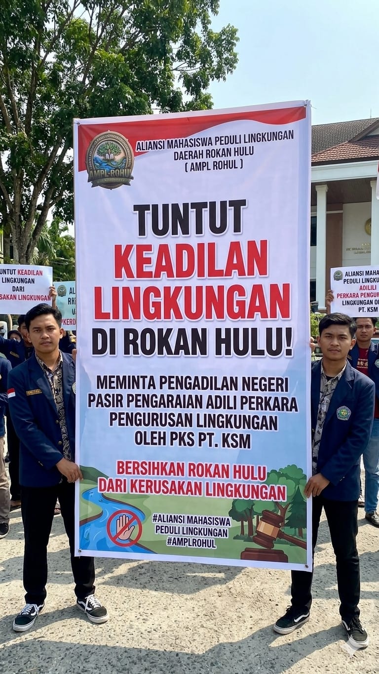 Darbi S.Ag Minta DLH Rokan Hulu Segera Balas Surat Yayasan Mapelhut Jaya Terkait PT KSM