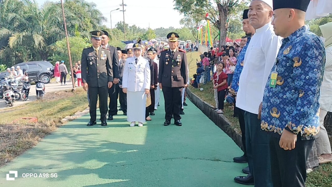 Kapolsek Minas Hadiri Upacara HUT ke-81 Kemerdekaan RI, Berlangsung Khidmat dan Lancar