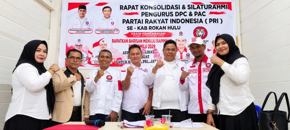 PRI Rohul Konsolidasi, Targetkan Empat Kursi DPRD Pada Pemilu 2029