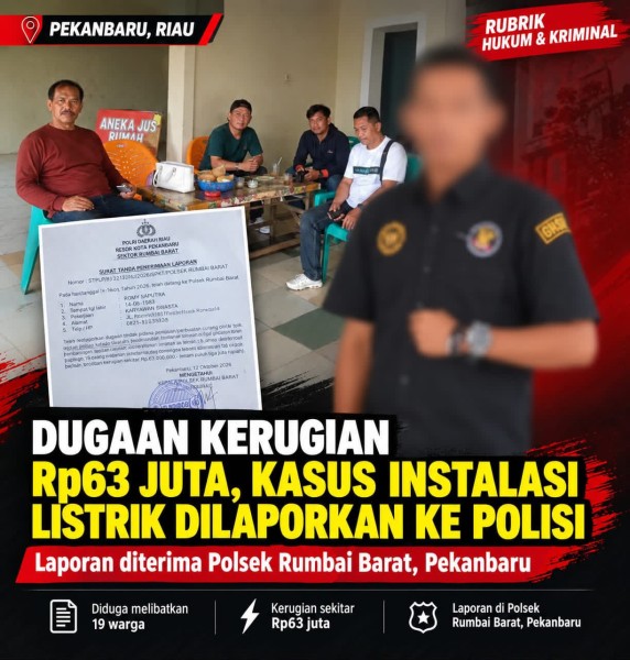 Diduga Rugikan Warga Rp63 Juta, Biro Listrik Andi Saputra Dilaporkan ke Polisi, Kuasa Hukum Desak Penanganan Transparan