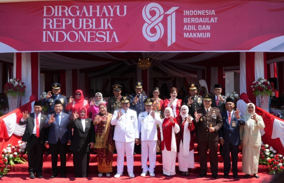 Khidmat dan Megah, Pemkab Rokan Hulu Gelar Upacara Puncak Peringatan HUT RI ke-81