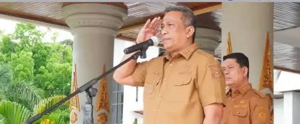 Bupati Rokan Hulu Pimpin Apel Perdana Pasca Libur Hari Raya Idul Fitri 1446 H