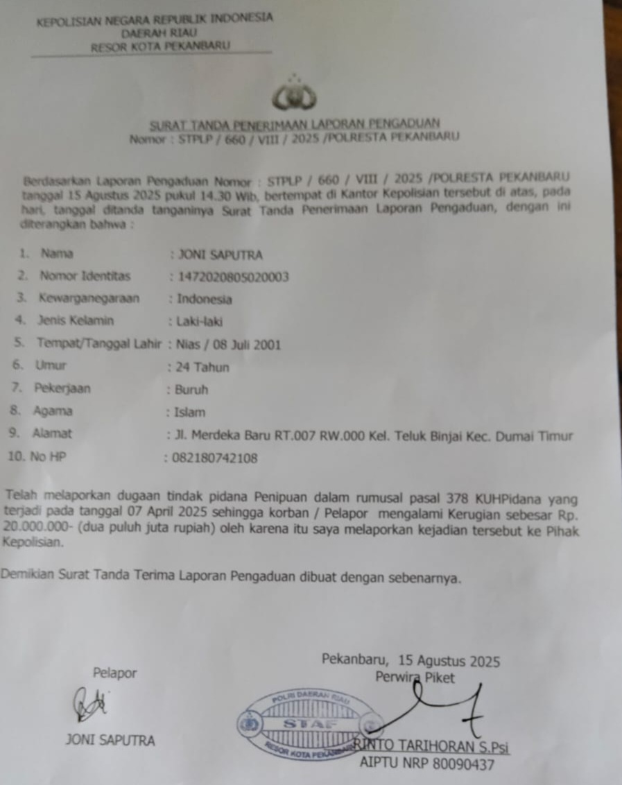 LSM Baladika Adyaksa Nusantara Minta Aparat Tindak Tegas Makelar Tenaga Kerja Berkedok Rekrutmen Migas