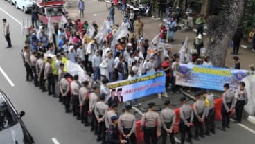 Kembali Geruduk Kantor Kemenko Polkam dan Kejagung RI, Massa Bawa Lima Tuntutan Ini