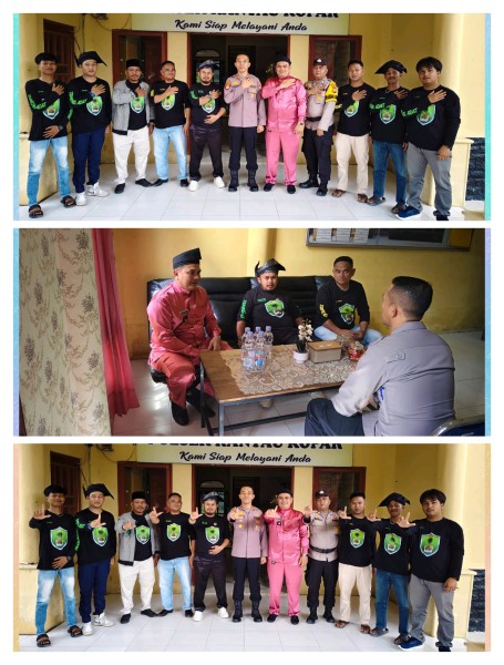 Tameng Adat Serta LAMR Kec. Rantau Kopar Datuk Dedi Wahyudi Silaturahmi Kepada Kapolsek Rantau Kopar