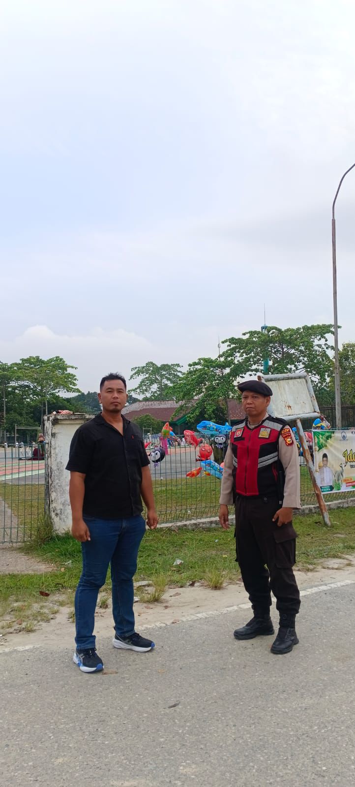Ribuan Jemaah Laksanakan Salat Iduladha di Kecamatan Minas, Polsek Minas Pastikan Berjalan Aman dan Kondusif