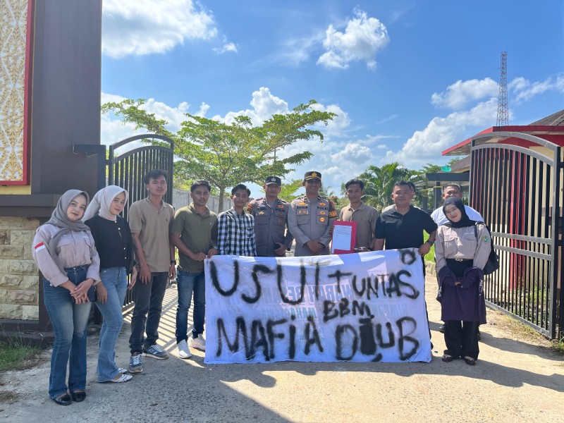 Mafia BBM Diduga Masih Berkuasa di Rohul, Mahasiswa Desak Kapolres Tangkap Inisial U