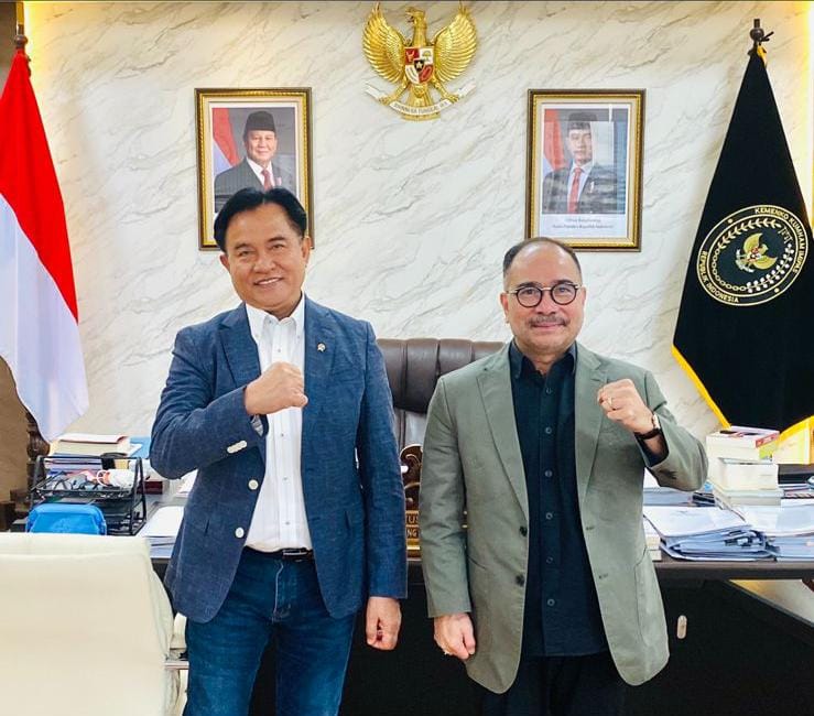 Yusril Ihza Mahendra dan Firman Jaya Daeli Diskusikan Arah Politik Hukum dan Peradaban Hukum Indonesia