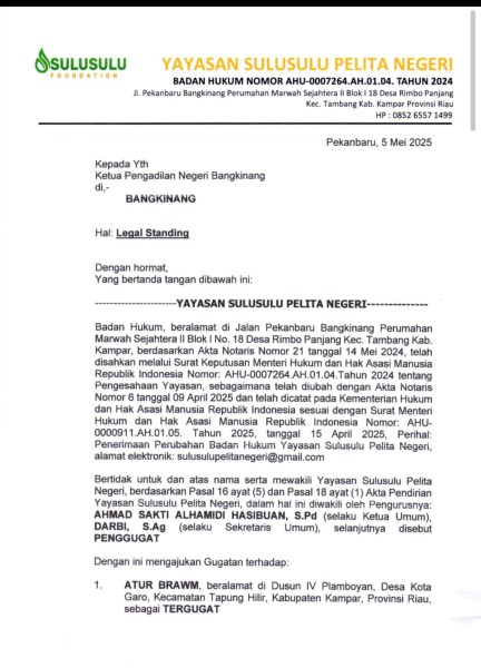 Hutan Dijarah, Negara Diam: Yayasan Sulusulu Lawan Perusak Tahura Minas di Pengadilan