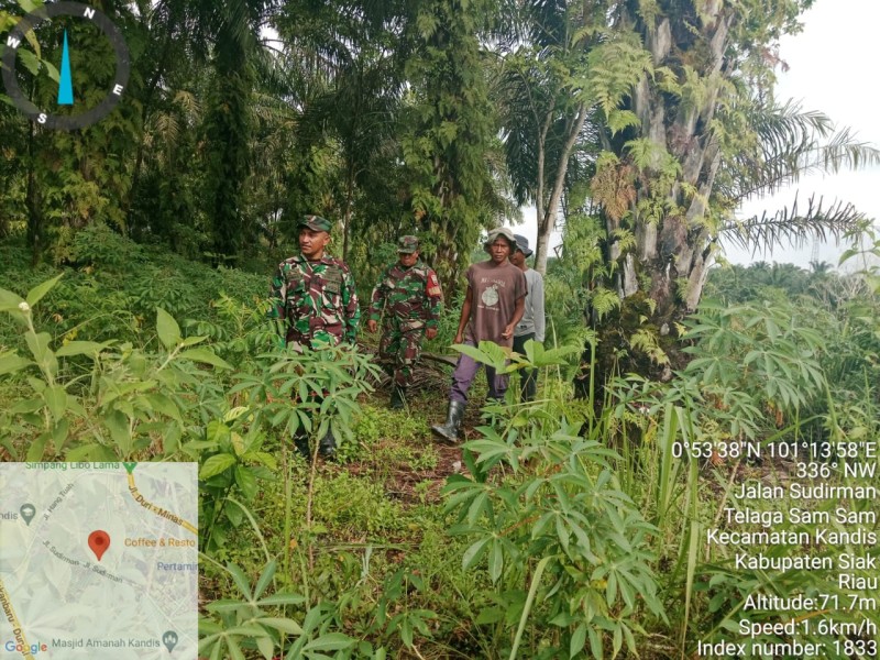 Kodim 0322/Siak Intensifkan Patroli Karhutla di Wilayah Rawan Terbakar