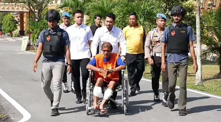 Pelaku Pembunuhan Tragis diperawang Melawan dan mencoba  Melarikan Diri Saat ditangkap, Tak Berkutik Setelah dilumpuhkan dengan Timah Panas