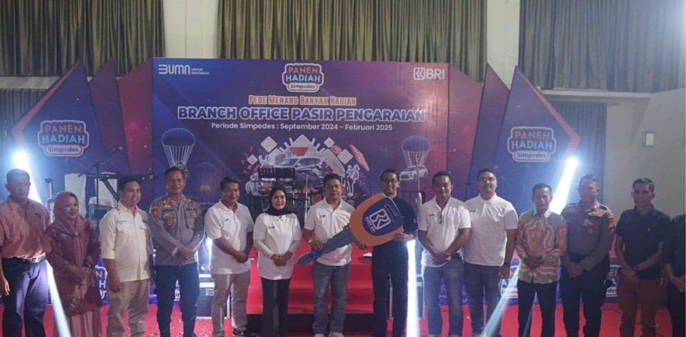 Wabup Rohul Syafaruddin Poti Hadiri acara Panen Hadiah Simpedes BRI Branch Office Pasir Pengaraian