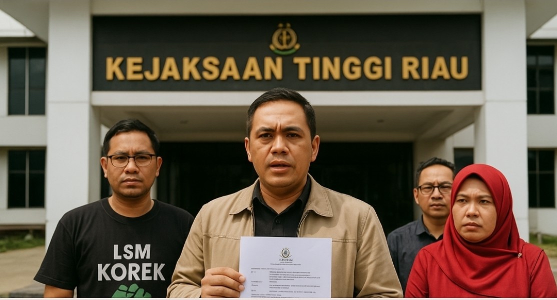 LSM KOREK Riau Laporkan BPR Mandiri Jaya Perkasa ke Kejati Riau, Diduga Terlibat Kredit Bermasalah pada Lahan Kawasan Hutan