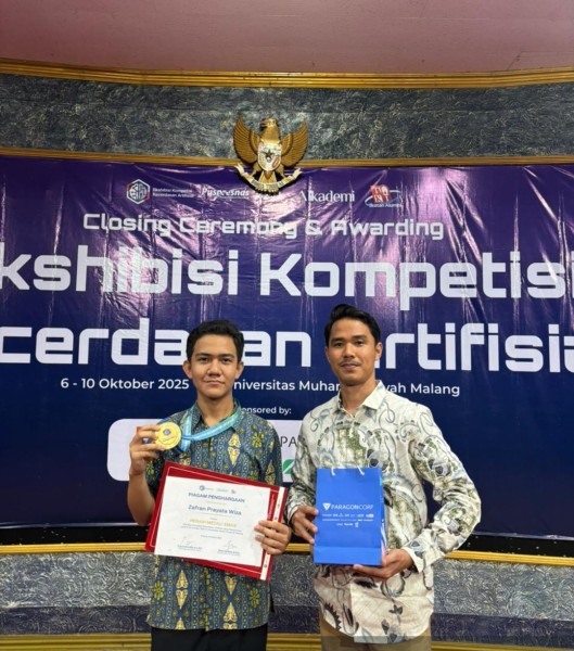Sumbangkan Medali Emas, Zafran Siswa MAN 2 Pekanbaru di Ajang Ekshibisi Kompetisi Kecerdasan Artifisial 2025