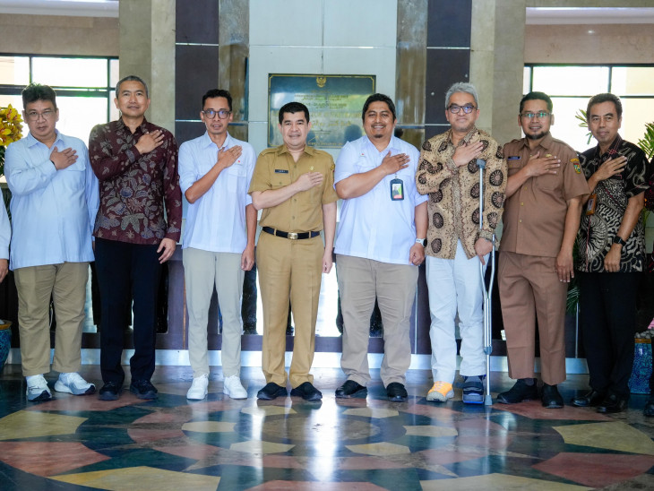 Pj Sekda Kampar Sambut Audiensi PHR terkait Task Force Komsos.