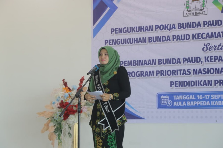 Bunda PAUD Aceh Barat Kukuhkan Pokja dan Bunda PAUD Kecamatan, Dorong Peningkatan Mutu Pendidikan Anak Usia Dini