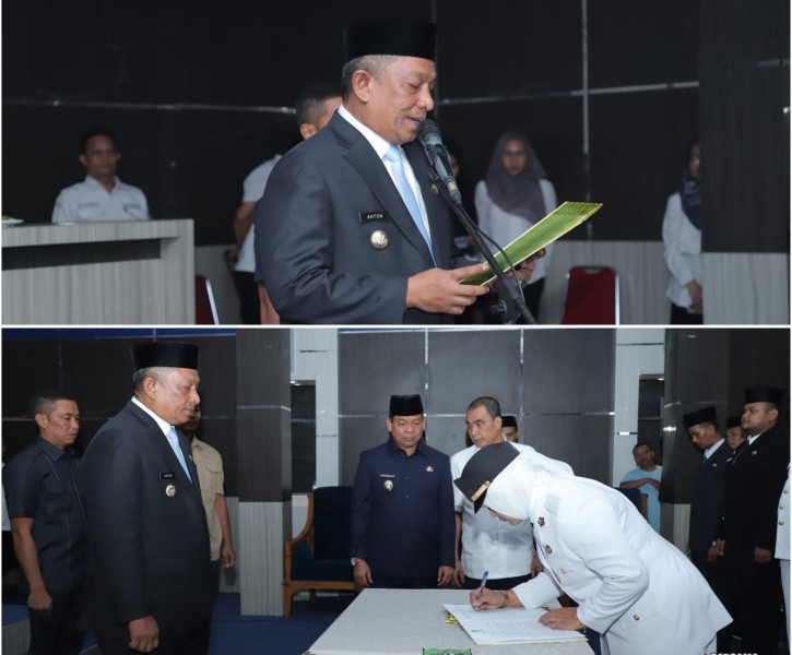 Pelantikan Pejabat Eselon III Dan IV Pertama Dimasa Kepemimpinan Anton dan Poti